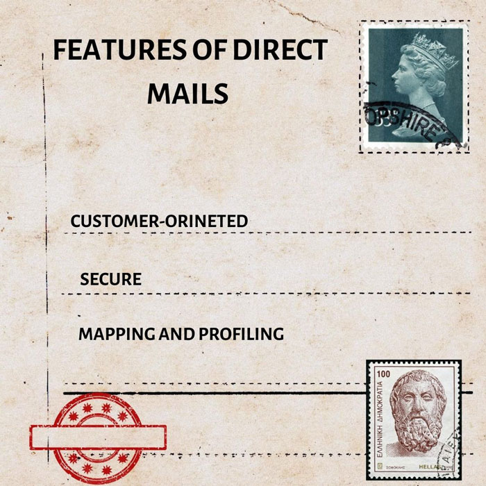 features of direct mail